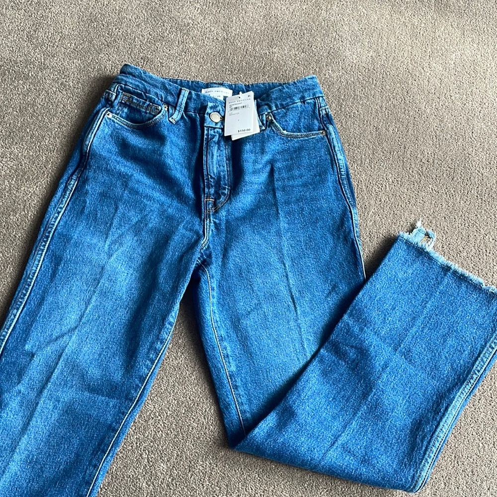 GOOD AMERICAN Good Curve Indigo Straight Leg 2/26